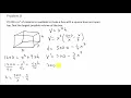 Optimization Find Largest Volume of a Box Given Amount of Material