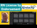 RN License Endorsement - from Pennsylvania RN to Kentucky RN License Endorsement