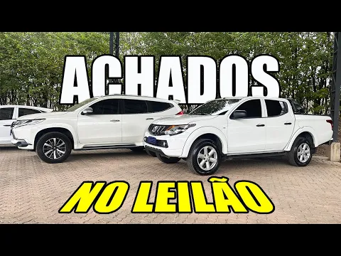 PAJERO, TRITON E MUITO MAIS ACHADOS NO LEILÃO *Preços imperdíveis*