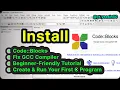 Code Blocks Install Setup Fix GNU GCC Compiler Missing C Programming Beginners