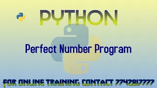 perfect number program in python in hindi