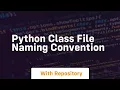 python class file naming convention
