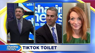 TikTok shows woman licking toilet seat on an airplane