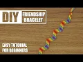 Zigzag Rainbow Shaped Macrame Friendship Bracelets Easy Tutorial for Beginner