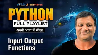 Python Input Output Functions in Hindi Input Output Method in Python with Typecasting