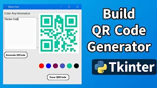 Python Project Build a QR Code Generator with Tkinter GUI Step-by-Step Tutorial