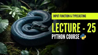 Taking User Input Input Function Typecasting in Python Lecture - 25 Python Course In Hindi