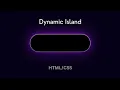 Dynamic Island iPhone 14 UI Animation using HTML and CSS