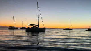 Sunset in French Polynesia