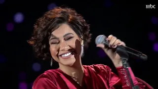 كتر خيري أولى أغنيات شيرين على مسرح موسم الرياض 