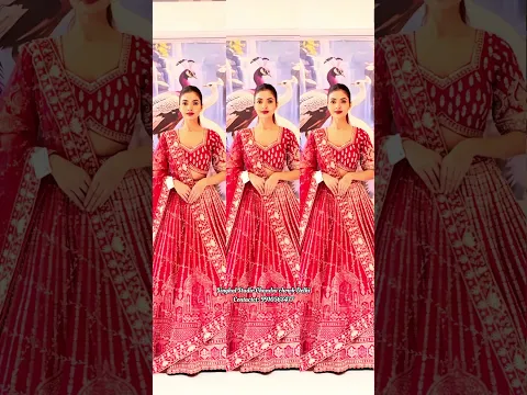 Beautiful Heavy Designer Bridal Lehenga Choli😍#shorts #ashortaday #lehenga #lahengacholi #bride