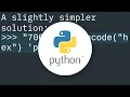 Convert from ASCII string encoded in Hex to plain ASCII