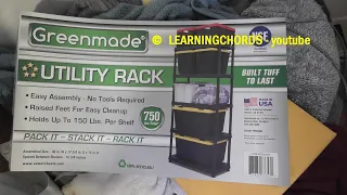 Greenmade 5-Tier Utility Rack From COSTCO Item 2322029 ASSEMBLY
