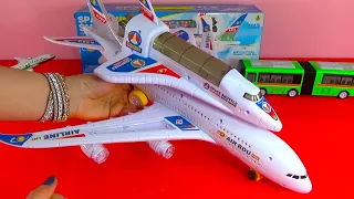 UNBOXING BEST : Cartoon helicopter Airbus plane Flicker Helicopter space shuttle NASA