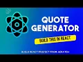React JS Random Quote Generator App Tutorial Step-by-Step