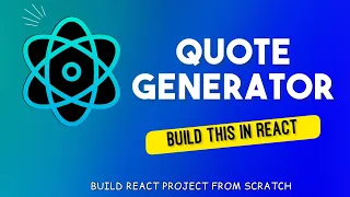 React JS Random Quote Generator App Tutorial Step-by-Step