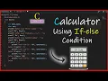 C-programme Calculator using If - else Condition Build a Simple Calculator 2023 59code