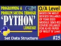 25 Chapter - 6 Set Data Type In Python O Level A Level GIITM