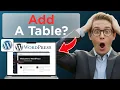How To Add A Table in WordPress using Tablepress Plugin Updated 2026