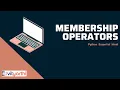 Membership Operators - Python Hindi