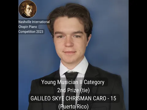 Download MP3 Young Musician II Category 2nd Prize (tied) - GALILEO SKYE CHRISMAN CARO - 15 (Puerto Rico)