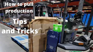 How to pull production at a Walmart Distribution Center as an Freight Handler
