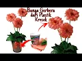 Download Lagu DIY//Tutorial Oranje Gerbera Bloemen van Crackle Plastic/Herbras Bloem Van Plastic Zak