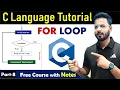 For Loop in C Language C Language Tutorial By Rahul Chaudhary