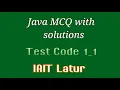 MSBTE I SCHEME 5Th SEM Java MCQ Chapter 1 Exam - Test Code TEST1