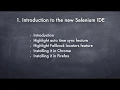 1 Introduction to the new Selenium IDE 2019