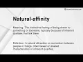 Natural-affinity Meaning