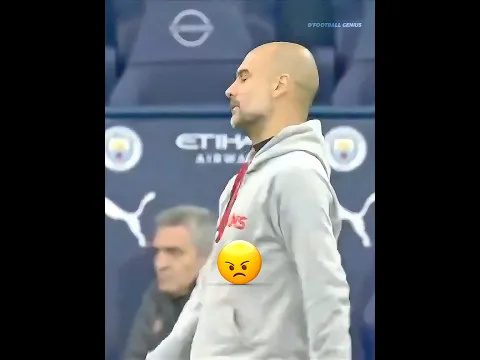 When Guardiola dissapointed with Aguero 😤