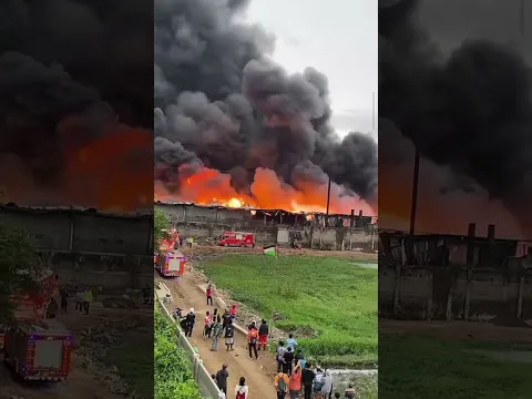kebakaran pabrik plastik
