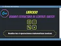 Ejercicio SWITCH Realiza las cuatro operaciones matematicas basicas C VISUAL STUDIO WINDOWS