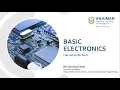Basic Electronics 18ELN14 18ELN24 Module 1 Lecture 14 VTU