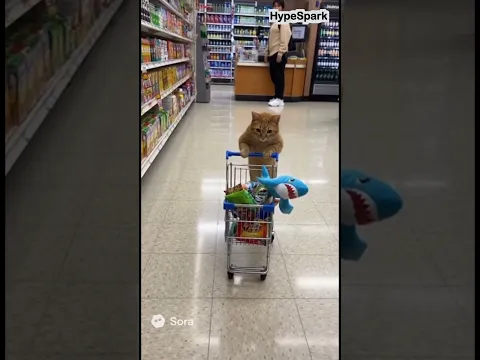 AI is getting too real 🤯 | Cat Shopping #catshorts #catshopping #ai #catai