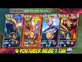 Download Lagu MATCH KERAS! 4 YOUTUBER MLBB NABRAK MUSUH FULL HERO META! WAR DAN STRATEGI YANG GILA ~ MLBB