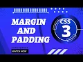 Margin and padding right left top and bottom in CSS3 in Web Coding With Bilal