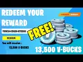FREE 13 500 V-BUCKS REDEEM CODE GLITCH
