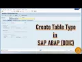 5 Create Table Type in SAP ABAP - Data Dictionary DDIC TCode