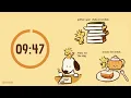 Study With Me 🍁 | Snoopy Pomodoro 50/10 x 4 | Pumpkin Patch, Cozy Fall Jazz, Fireplace, No Mid Ads