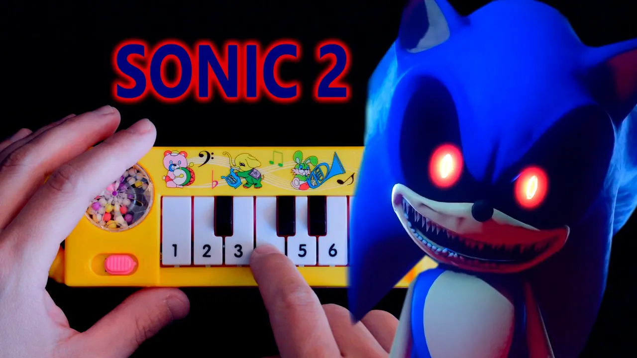 DING DONG HIDE AND SEEK * SONIC EXE * (how to play on a 1$ yellow piano)