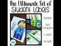 The Ultimate Set of Student Labels