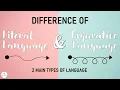 LITERAL FIGURATIVE LANGUAGES Literature Instructional Material ELC