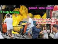 Lagu Dua Troli Besar dan Penuh Satu Mobil Barang Masakan dan sabun yang Akan Di Bawa Ke Aceh