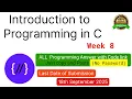 NPTEL Introduction to programming in C week 8 all programming assignment with link of codes