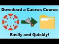 How to Download all Assignments Modules from a Canvas Course Canvas Scraper CLI Tutorial
