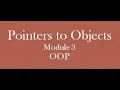 S6 ECE KTU Syllabus OOP Pointers to Objects