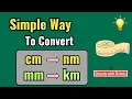 Easily convert cm to nm and mm to km