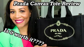 PRADA CANVAS SMALL TOTE HANDBAG REVIEW The BEST Prada Handbag for Everyday by Crystal Momon